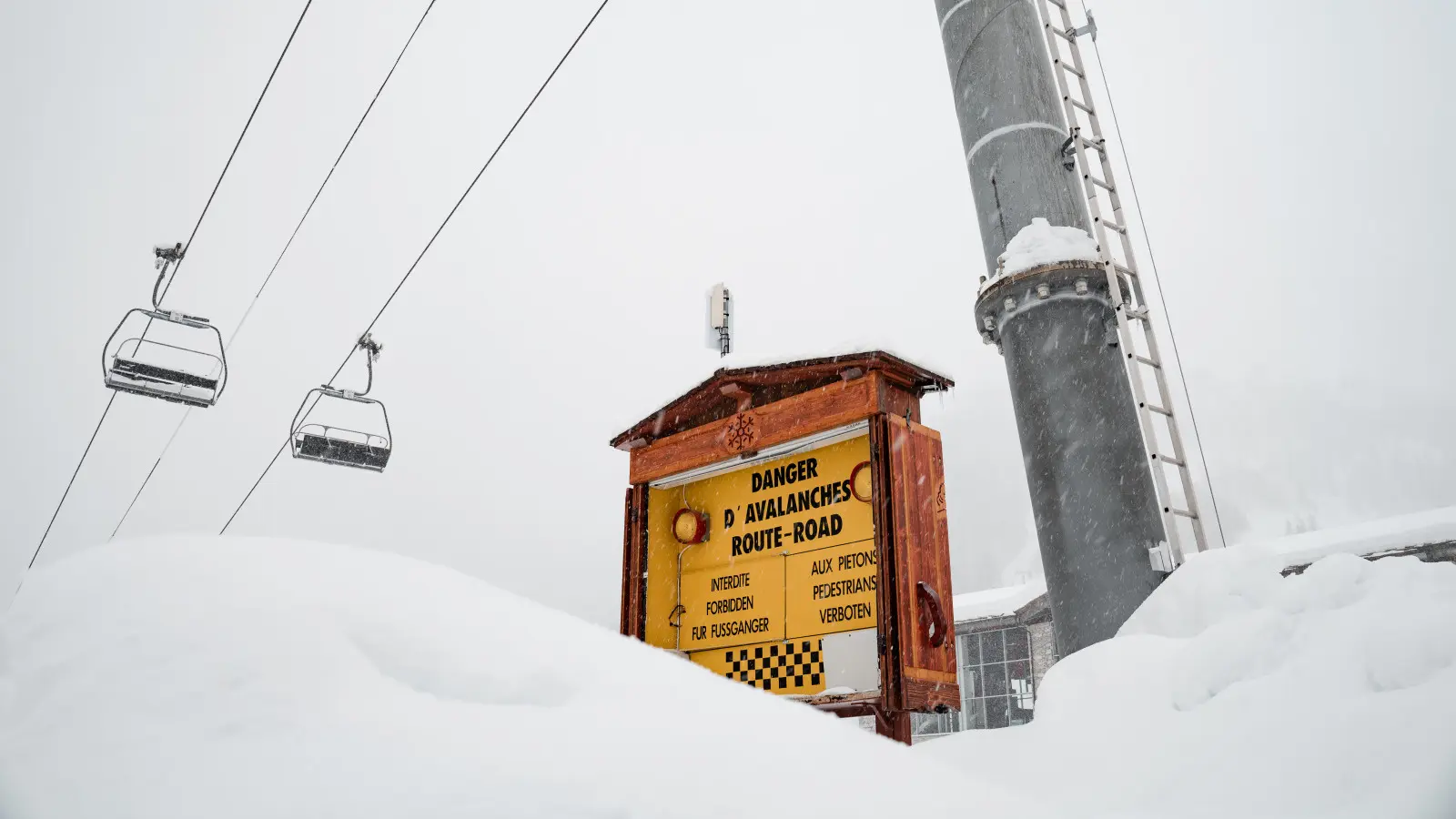 Panneau prévention avalanche