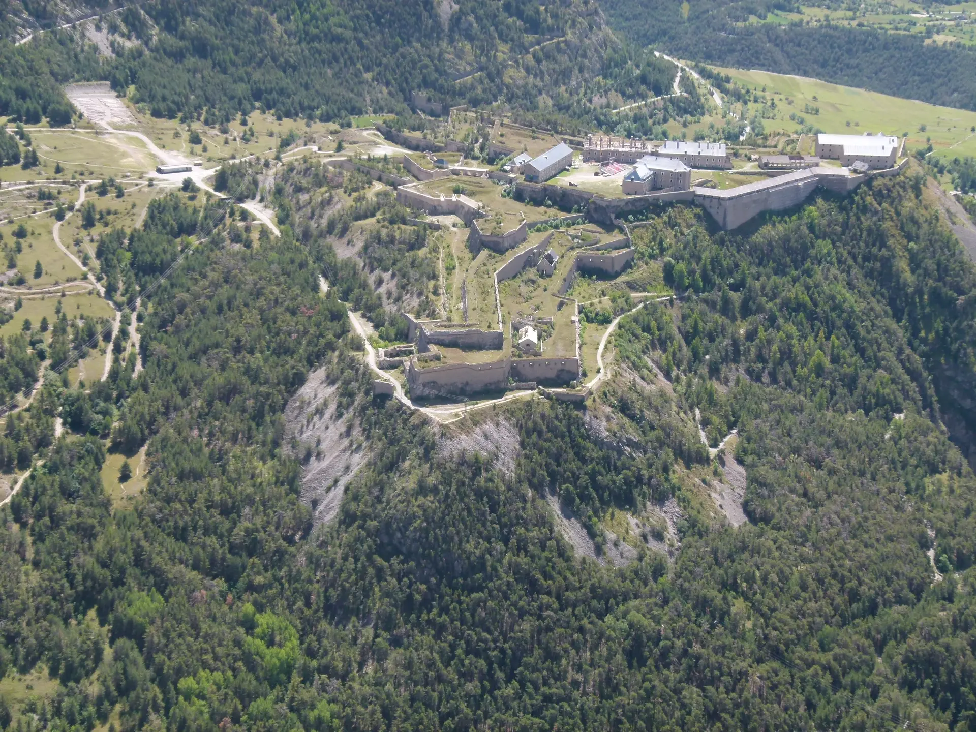 Vue aérienne, Fort des Trois Têtes