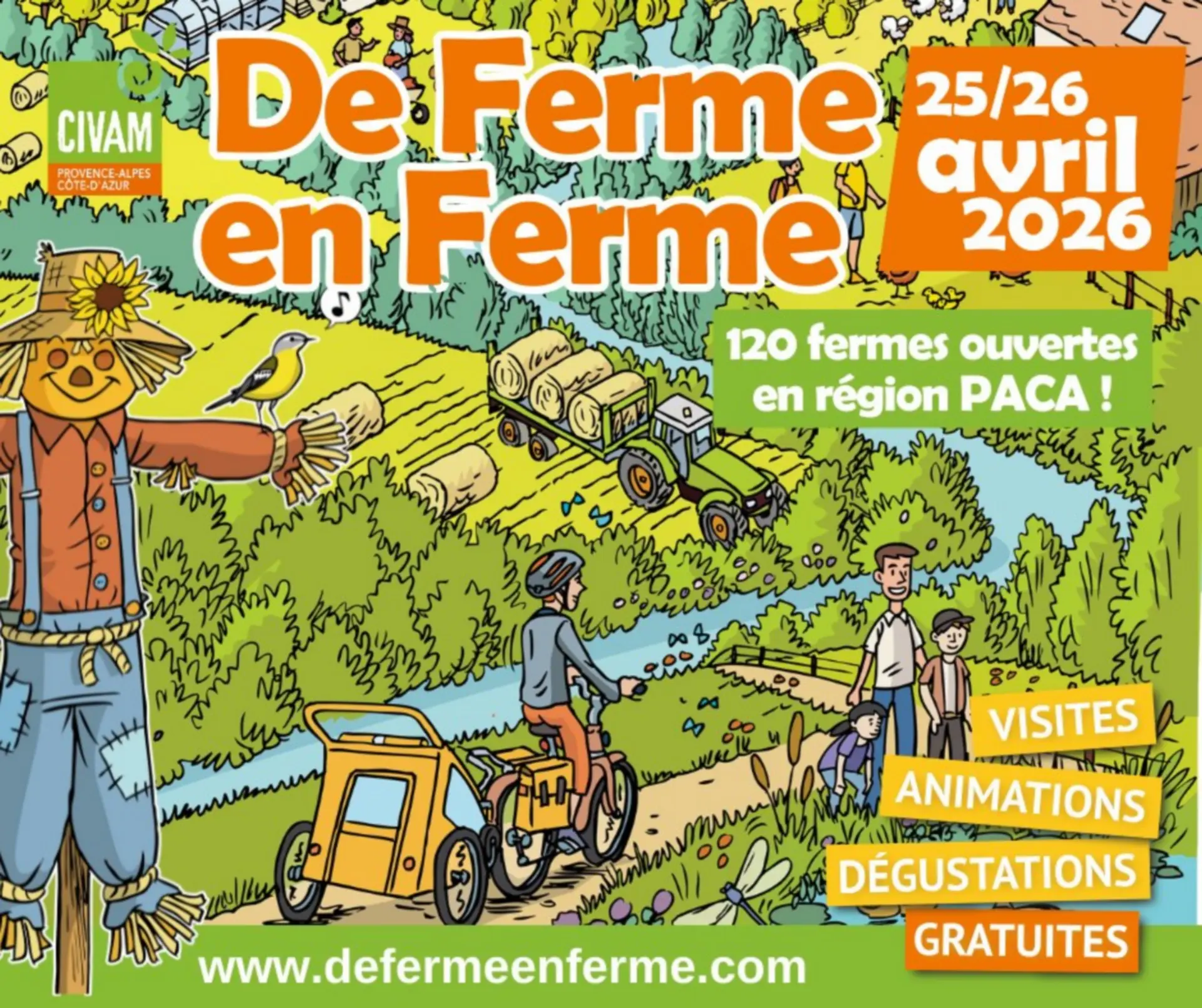Poster From Farm to Farm 2026 in the PACA region 25.04 and 26.04.26