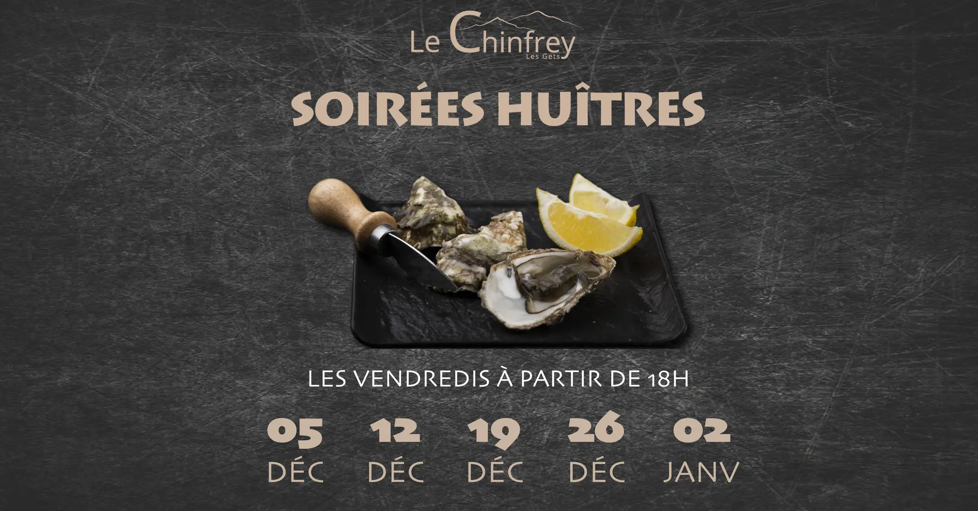 Soirée huitres au Chinfrey_Les Gets