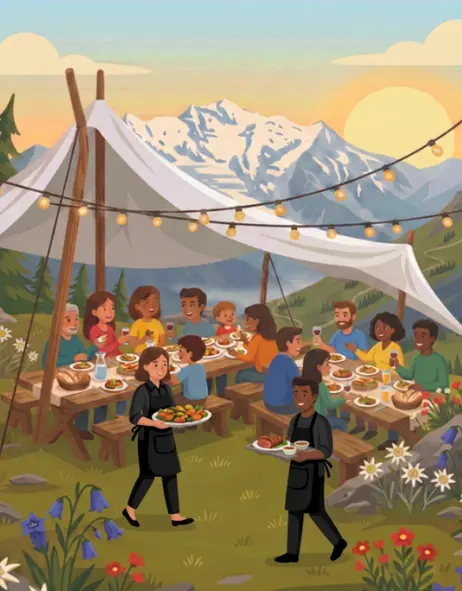 Experience diner mont blanc