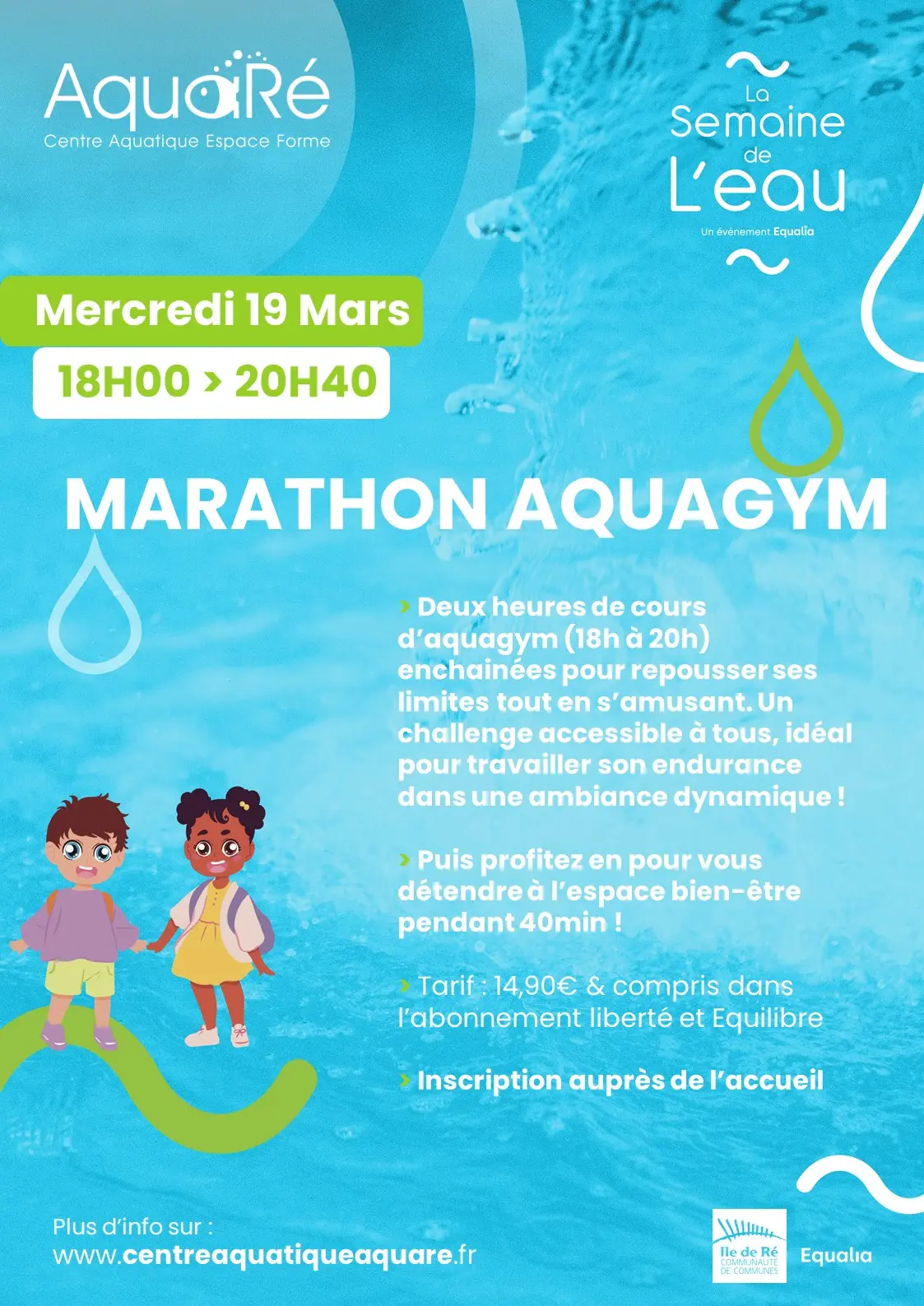 La Semaine de l'Eau : Marathon Aquagym_Saint-Martin-de-Ré
