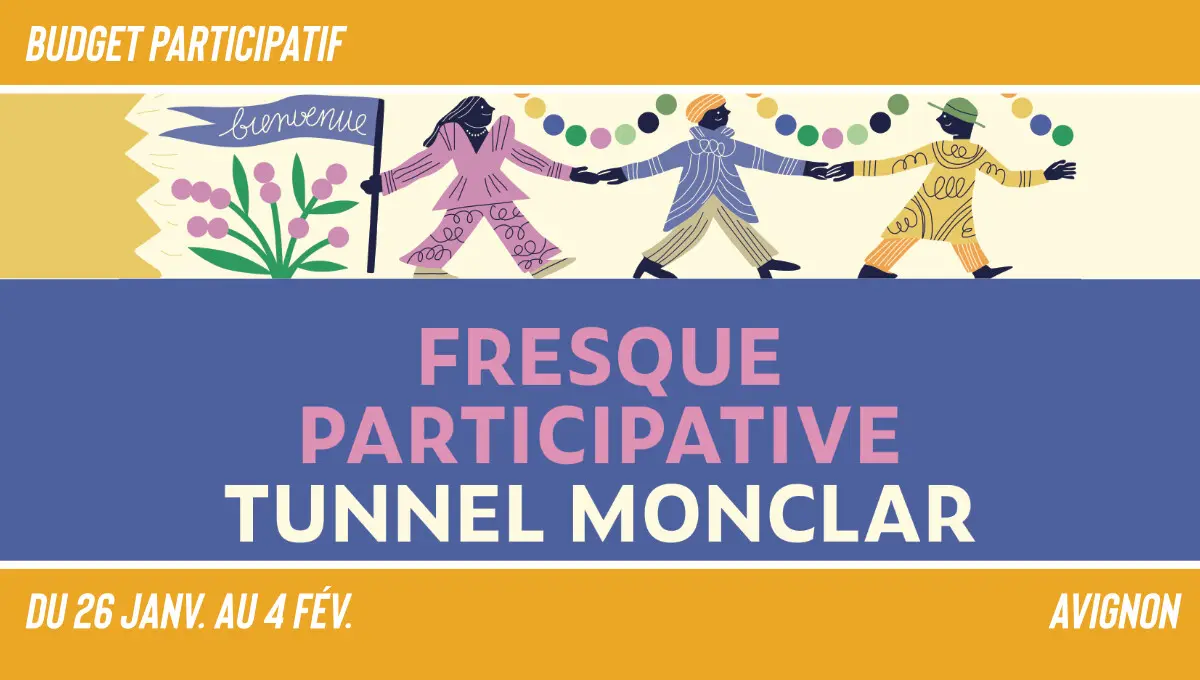 Fresque participative - Tunnel Monclar_Avignon