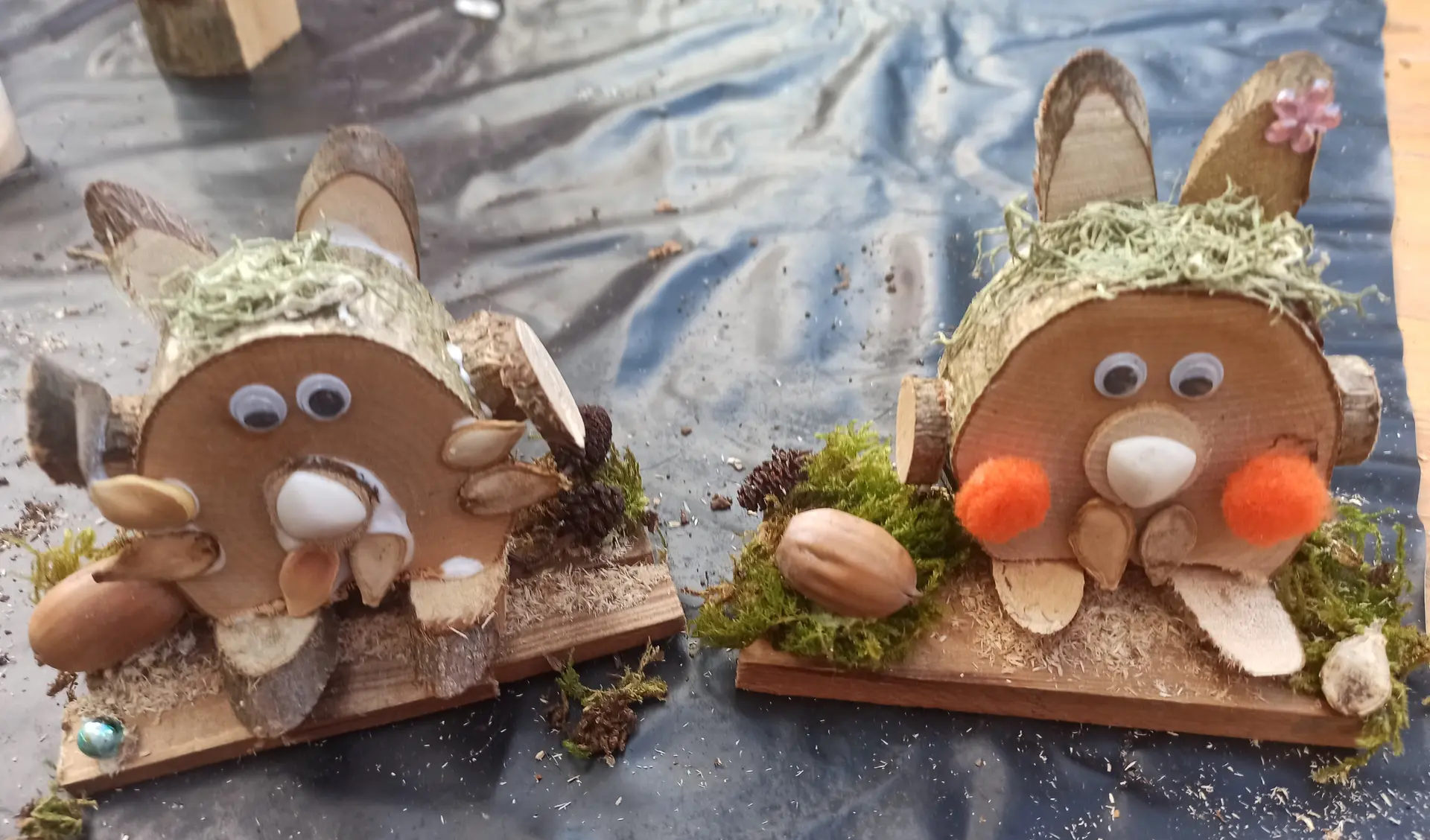 Atelier créatif autour du bois : animaux_Morzine