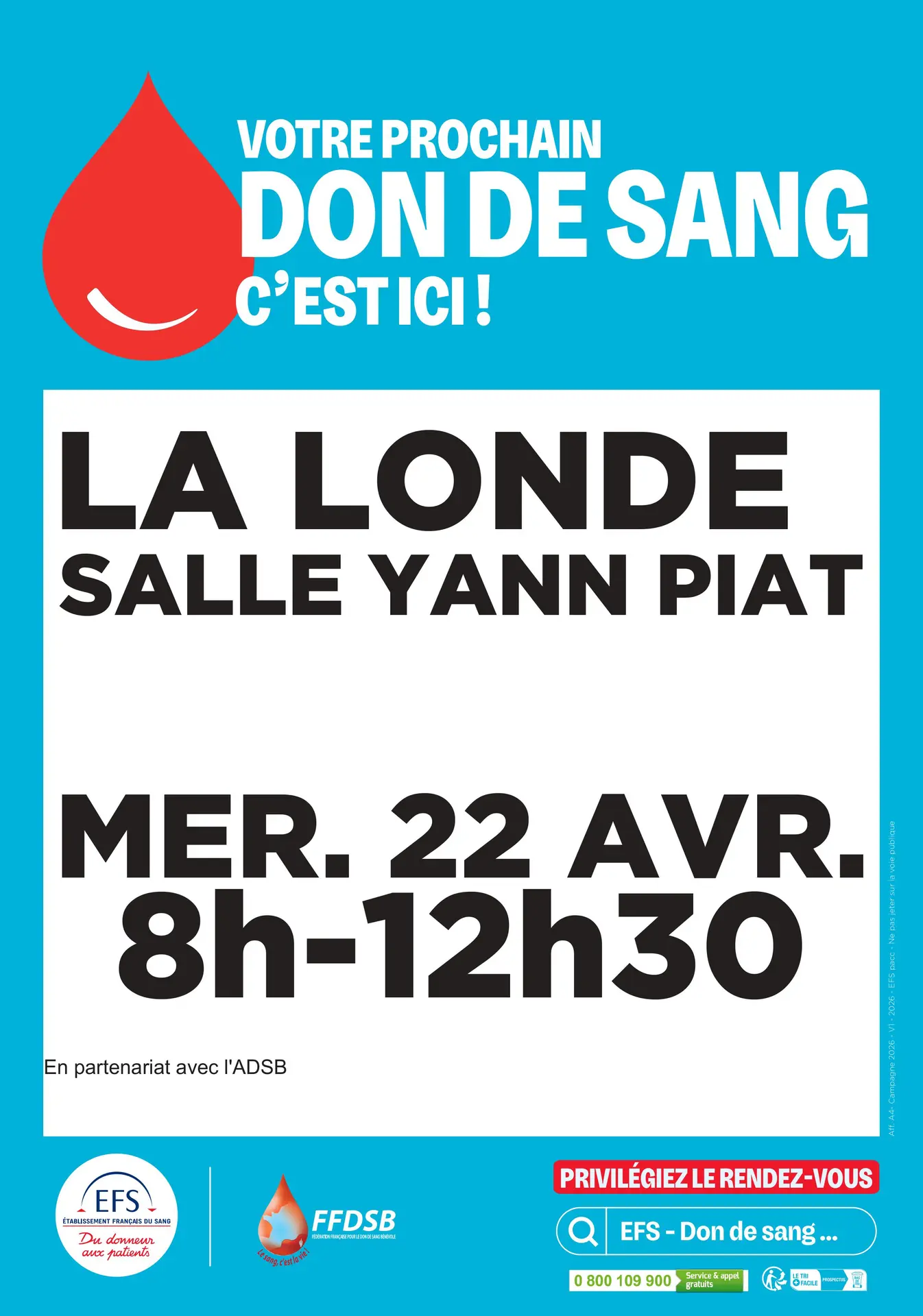 Don du sang en Méditerranée Porte des Maures