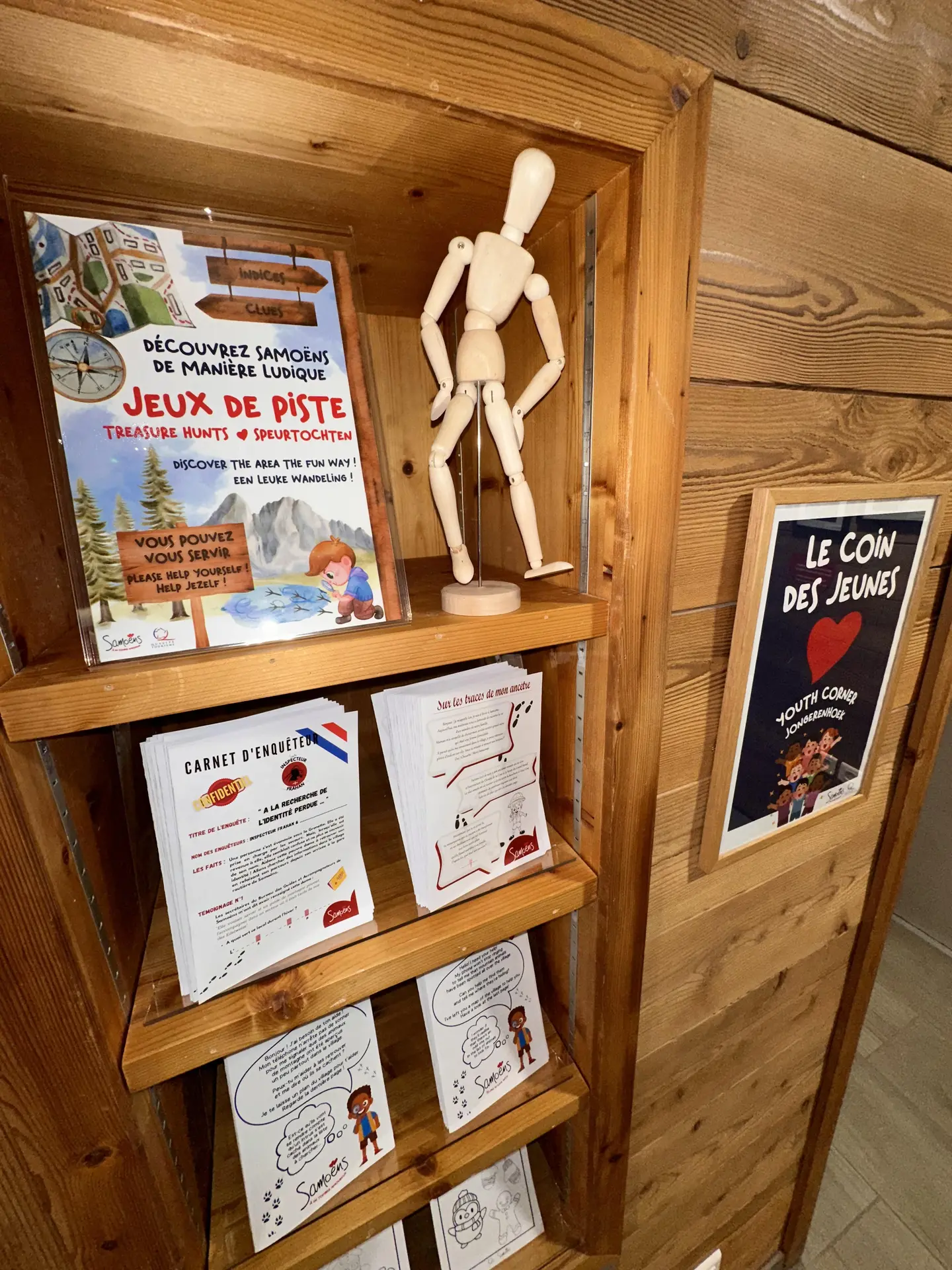 Jeux de piste à récupérer dans l'Office de Tourisme de Samoëns