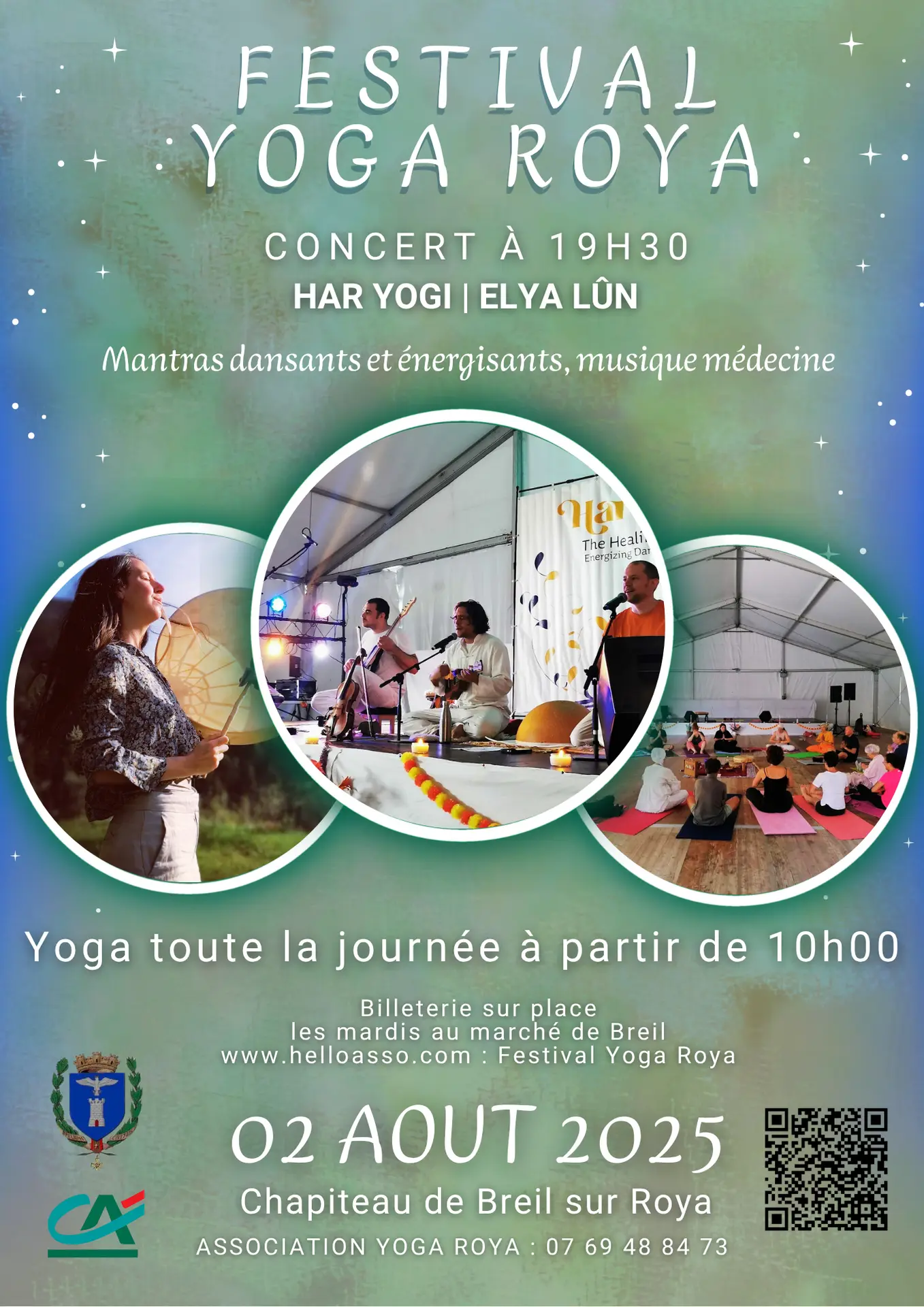 Festival Yoga Roya - concert avec Har Yogi et Elya Lun_Breil-sur-Roya
