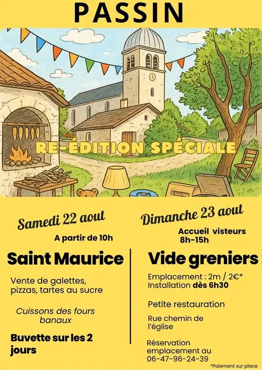 Fête du four et vide grenier à Passin