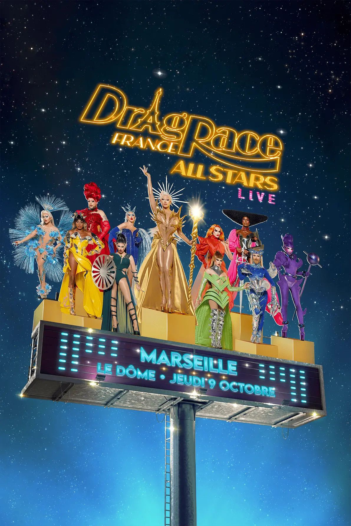 Drag Race France Live all stars royal Tour