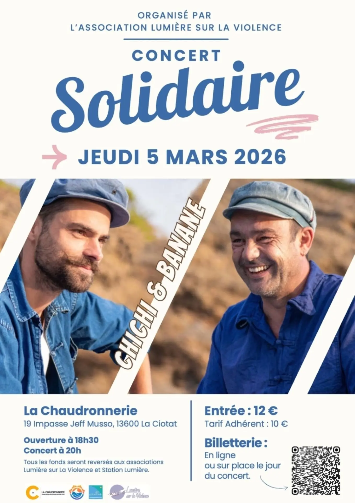 Concert solidaire avec Chichi et Banane