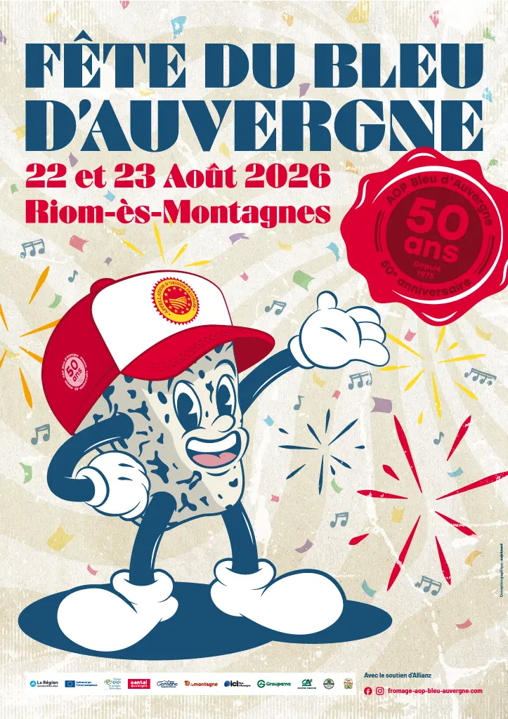 Affiche pour la fête du bleu