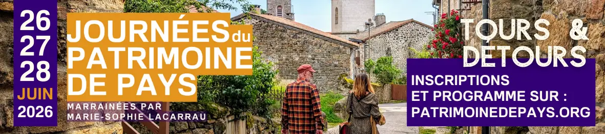 Bandeau Journées du Patrimoine de Pays et des Moulins 2025