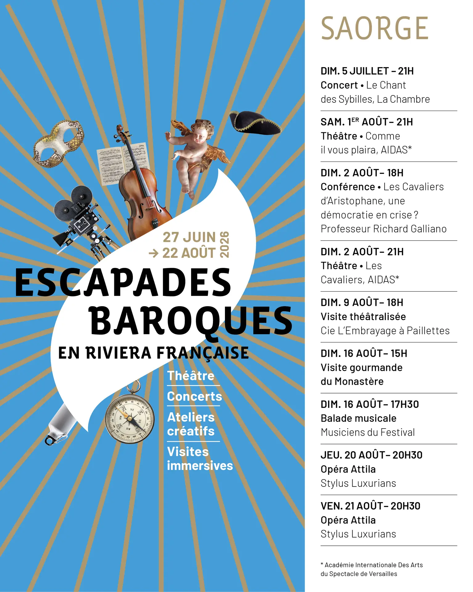 Escapades baroques 2026