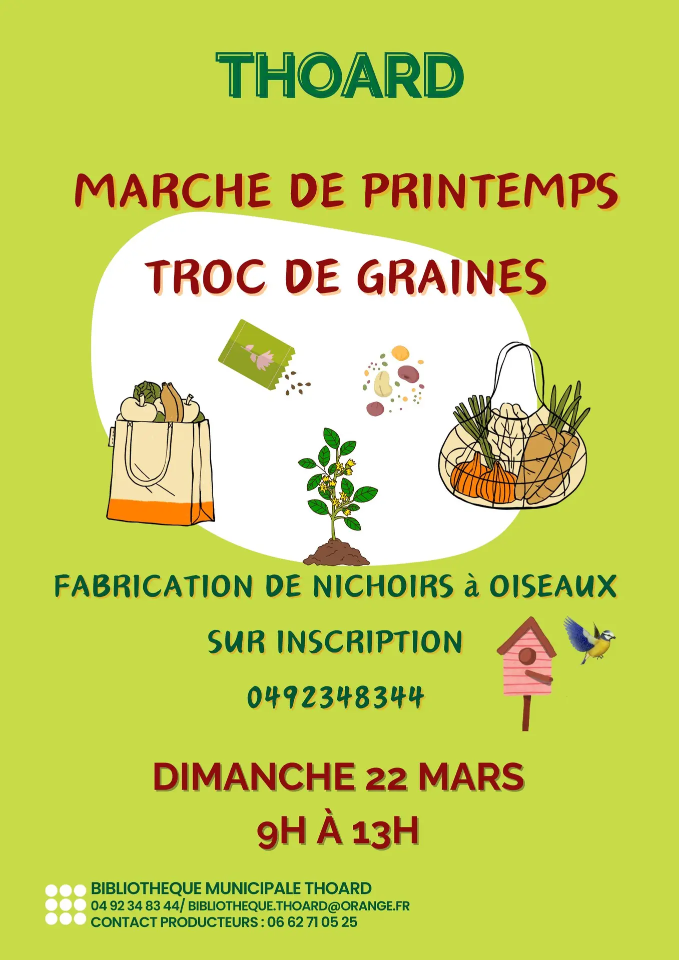 Marché de printemps et troc de graines
