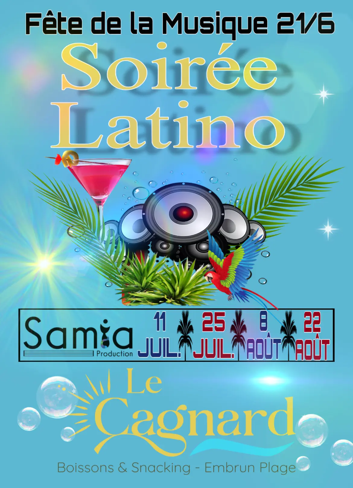 soirée latino animé par samia EMB
