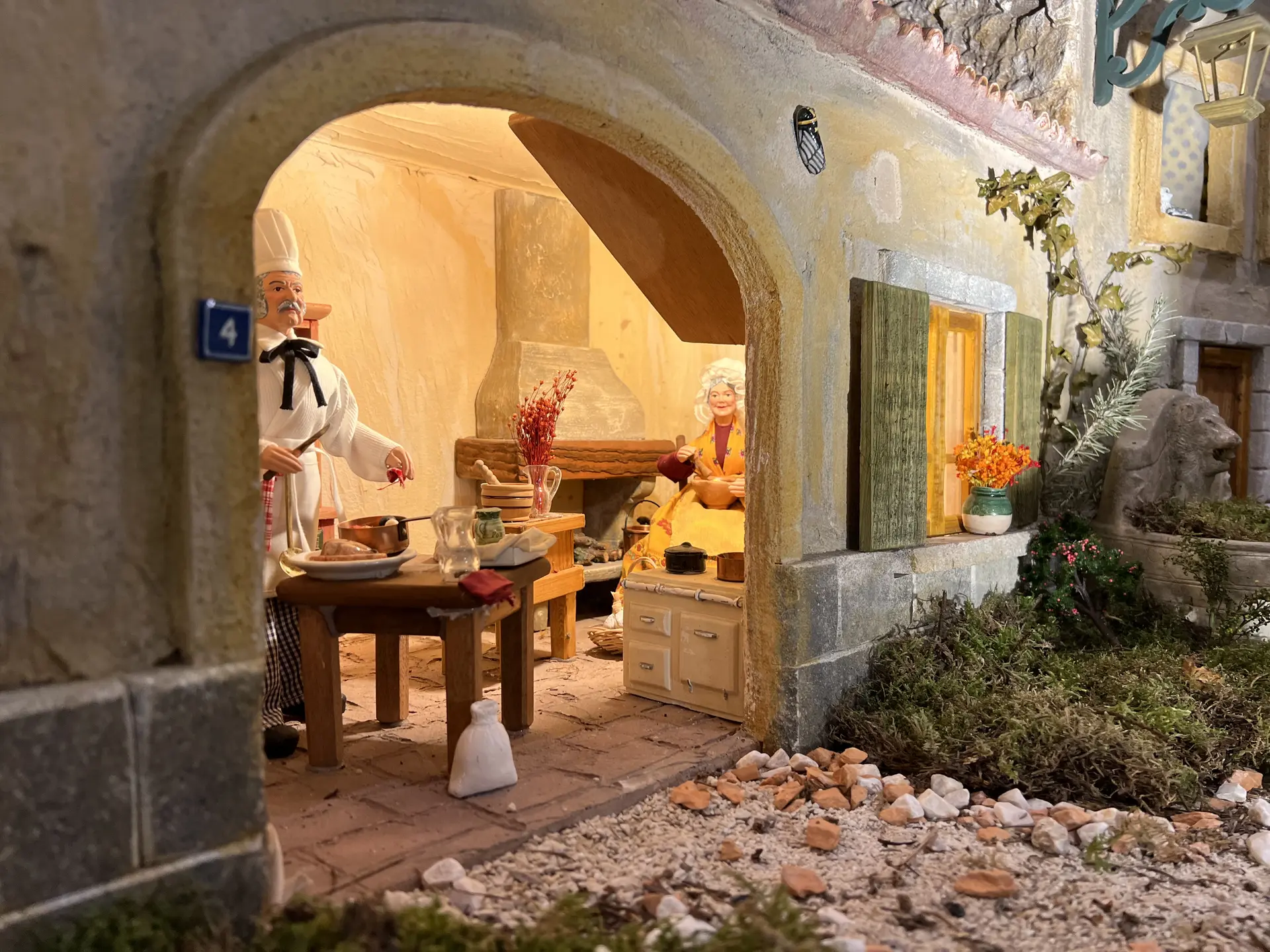 Diorama du village des santons