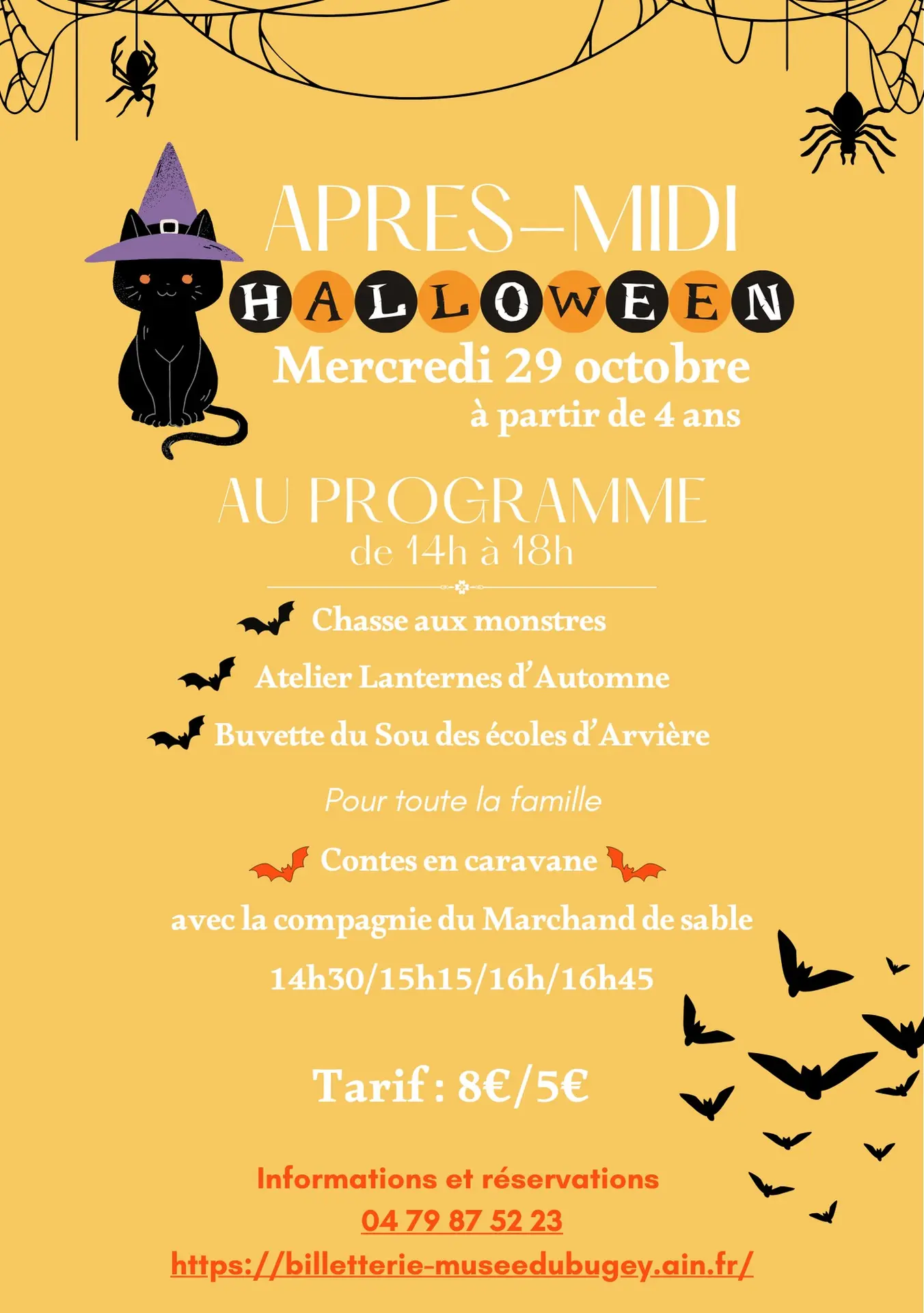 Affiche après-midi Halloween