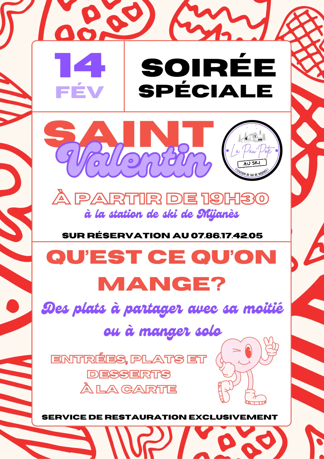 Affiche de la Saint Valentin