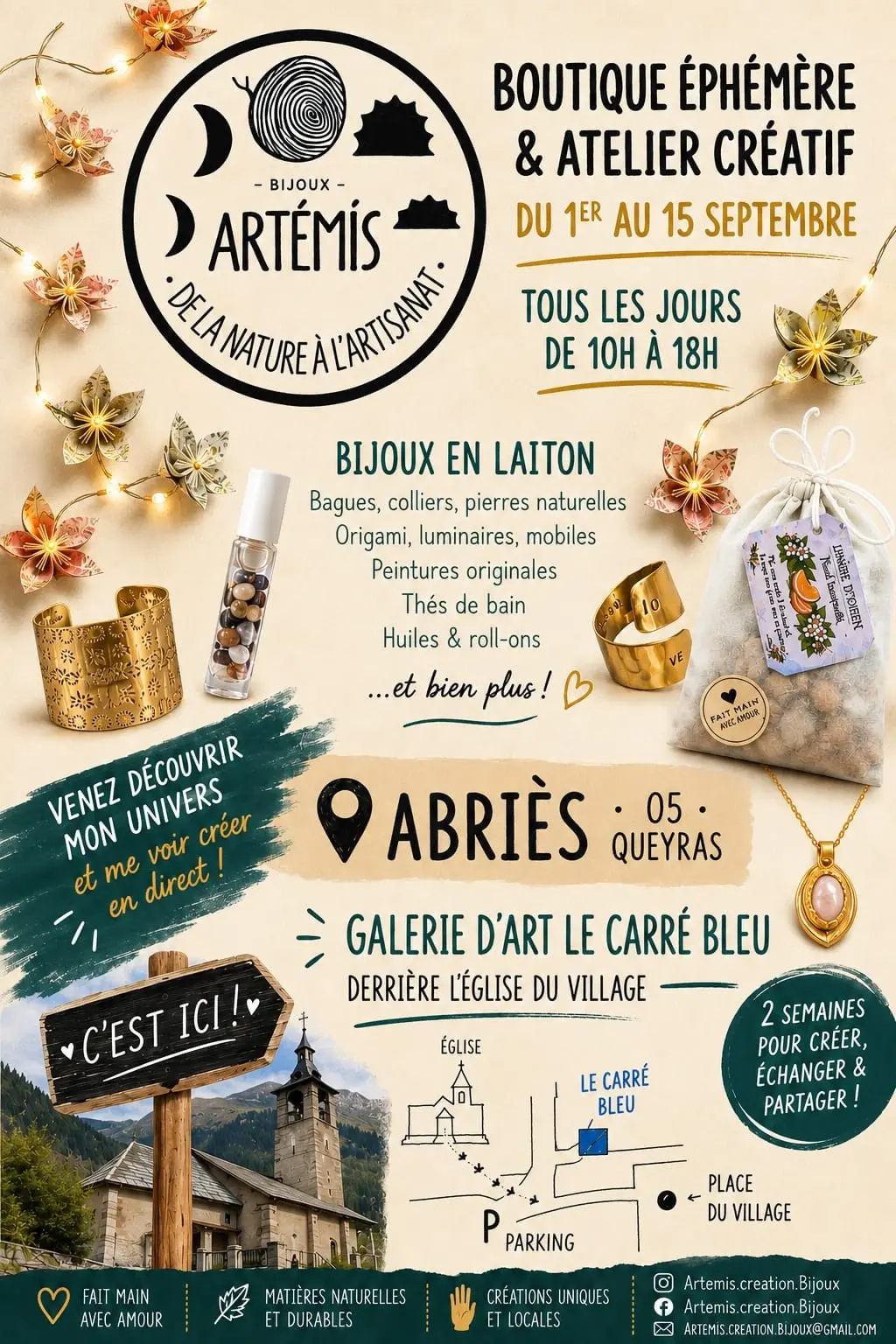 Bijoux Artemis - Boutique éphémère et atelier créatif_Abriès-Ristolas