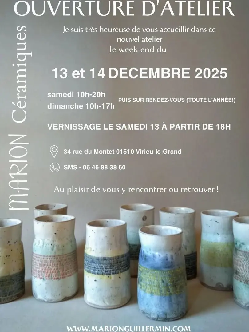 Portes ouvertes à l'atelier Marion Céramiques_Virieu-le-Grand