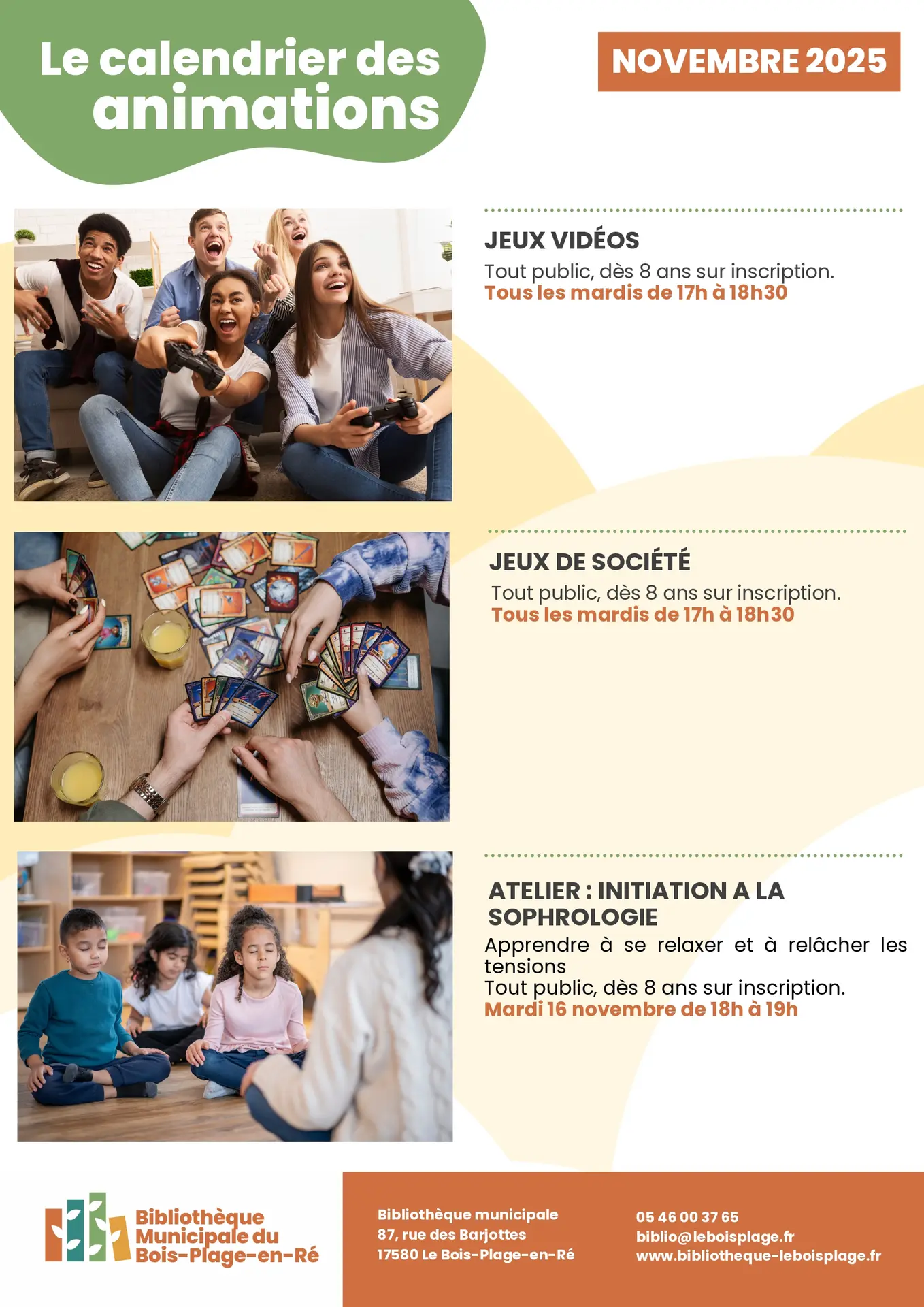 Jeux vidéo à la bibliothèque_Le Bois-Plage-en-Ré