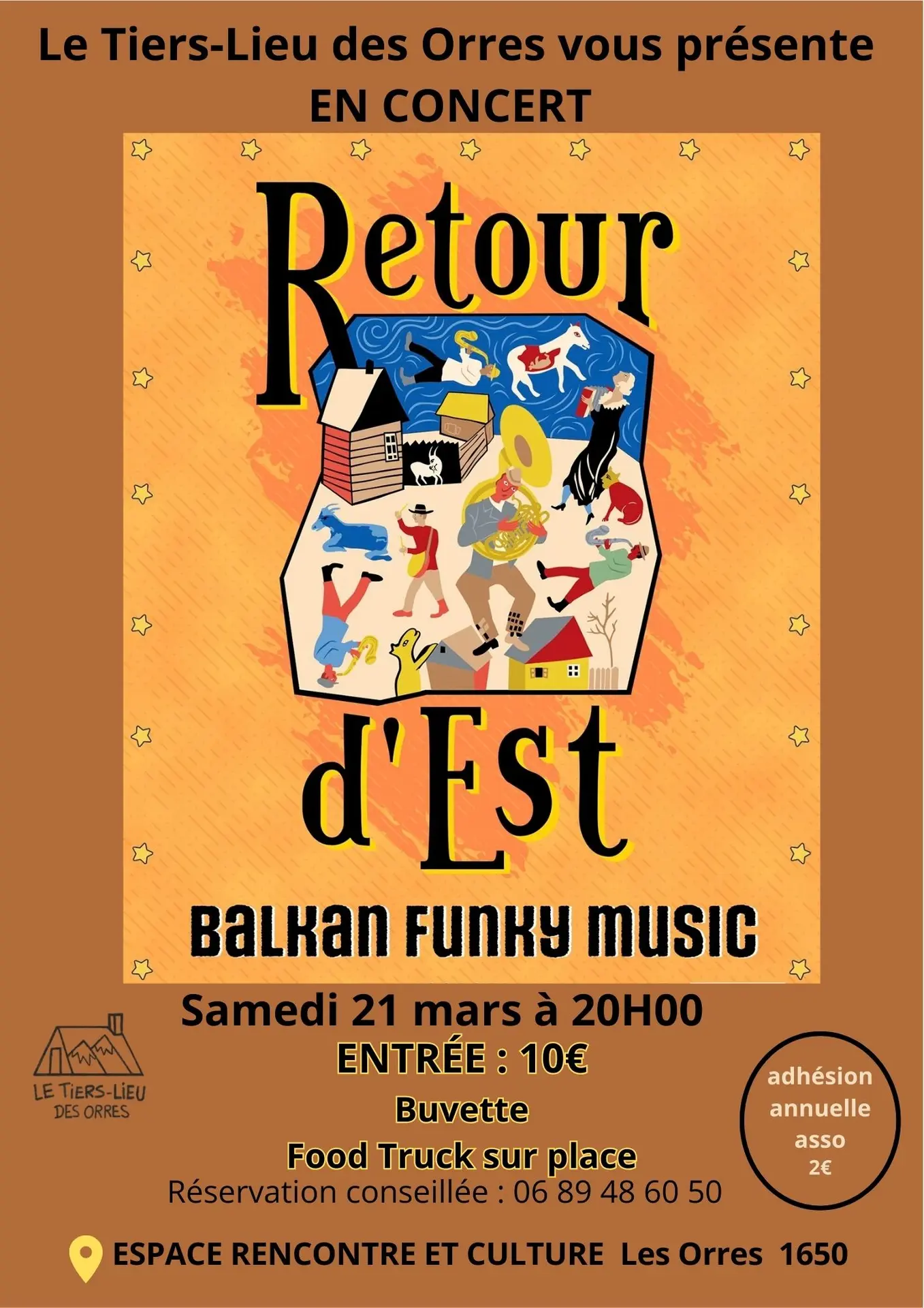Concert : Retour d'Est - Balkan funky music_Les Orres