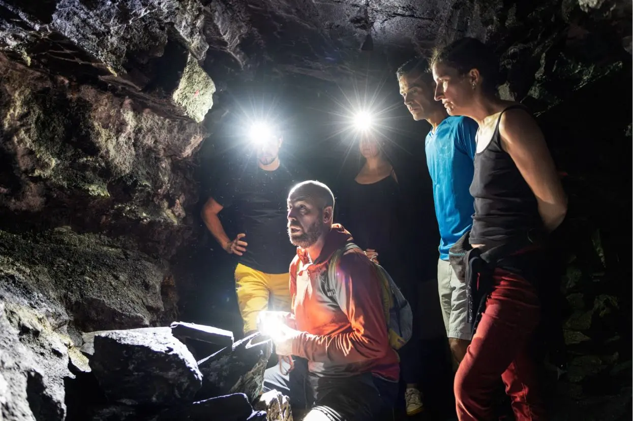 Visite de la mine de Combarine
