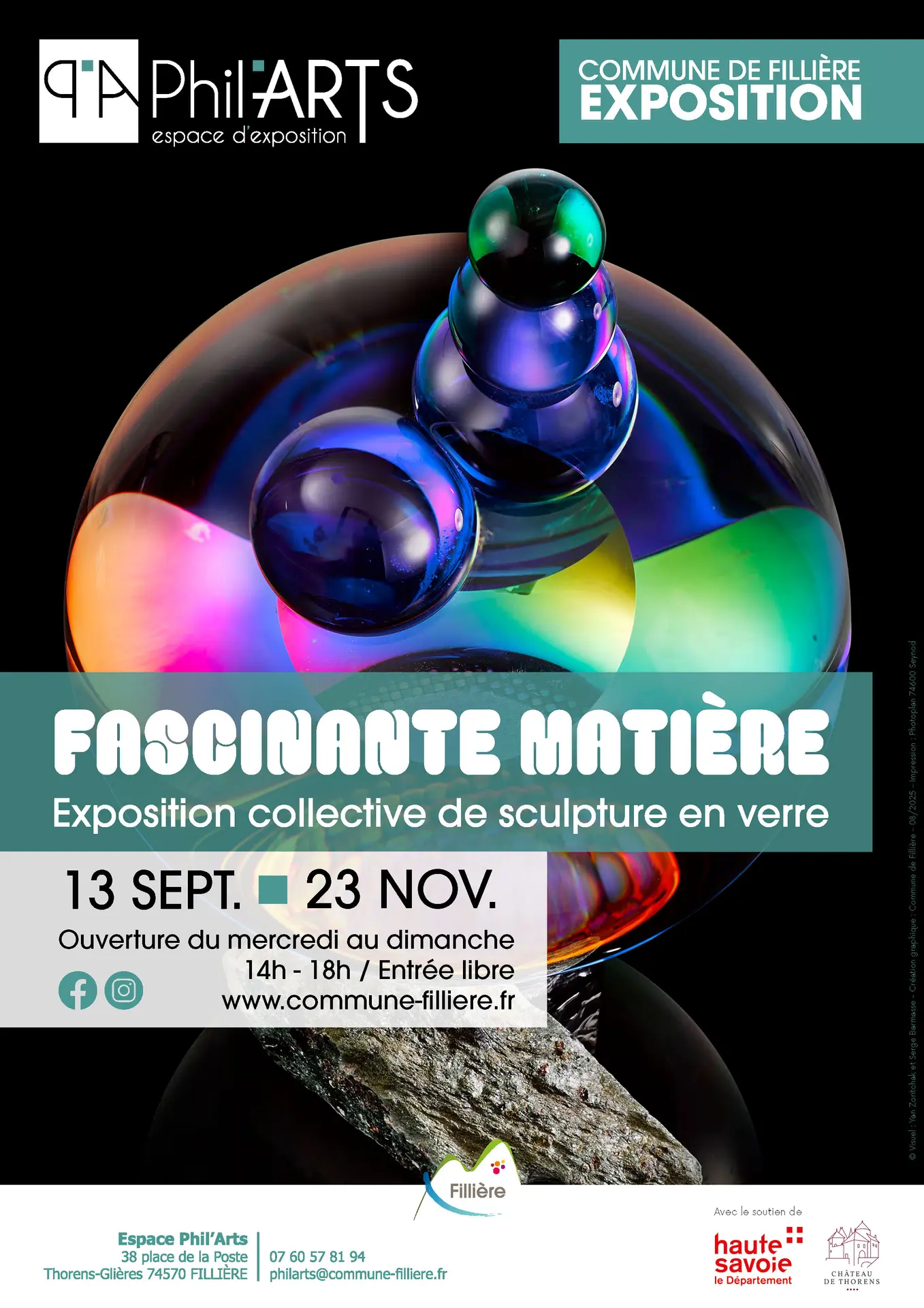 Exposition collective de sculpture en verre : Fascinante matière_Fillière