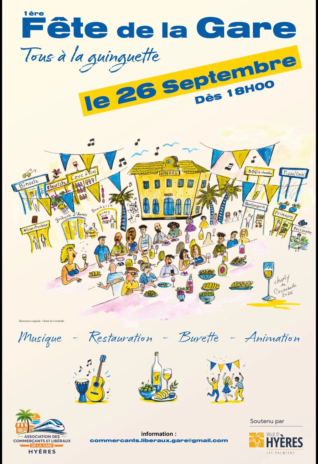 la première fête des commerçants de la gare de Hyères