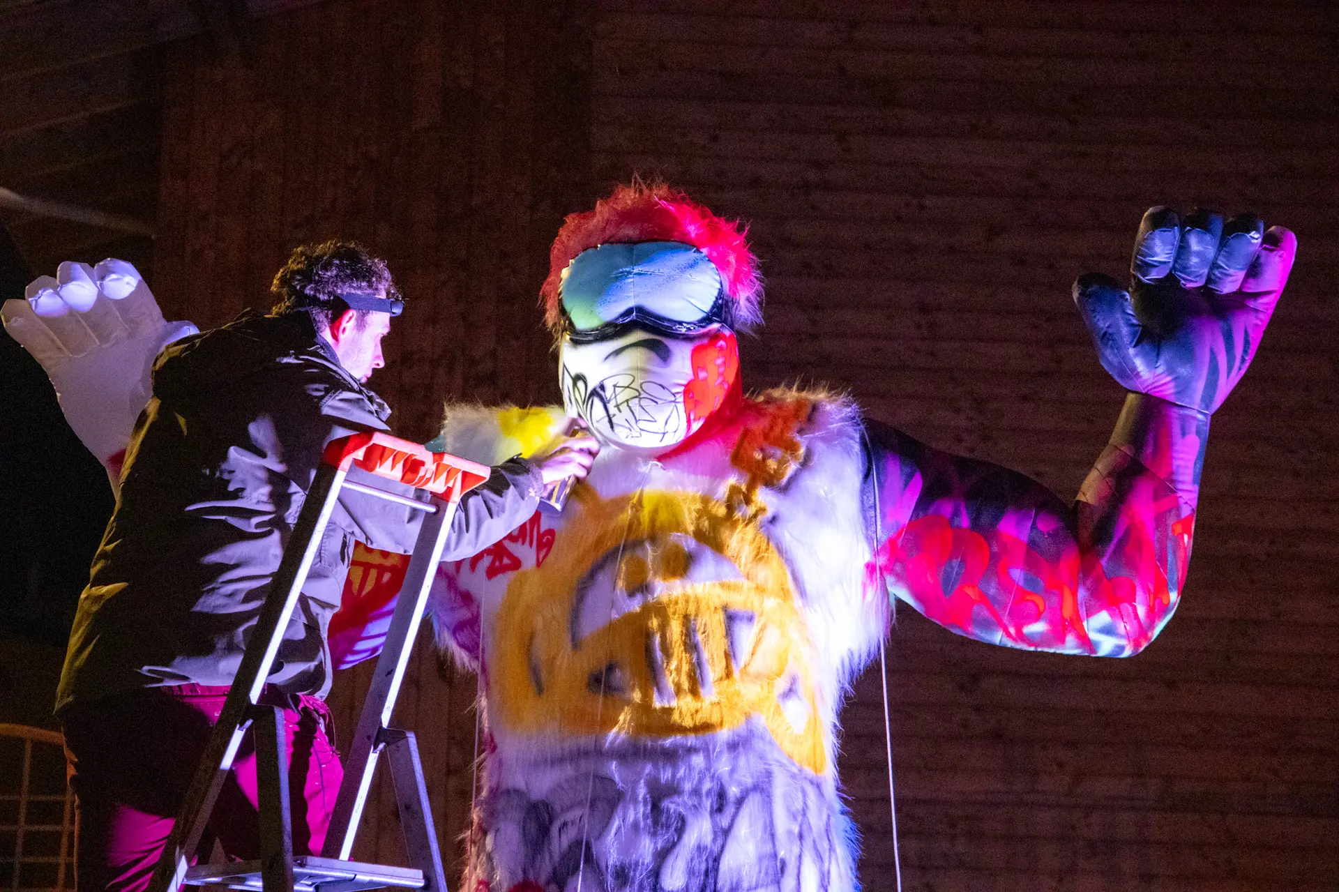 Live painting sur structures gonflables géantes