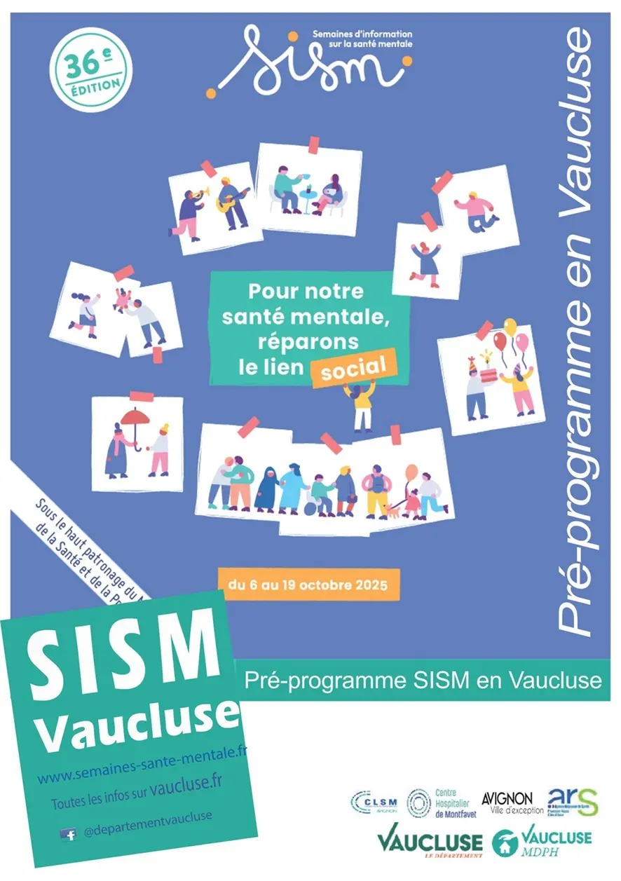 Visuel Semaines d'information sur la santé mentale_Avignon