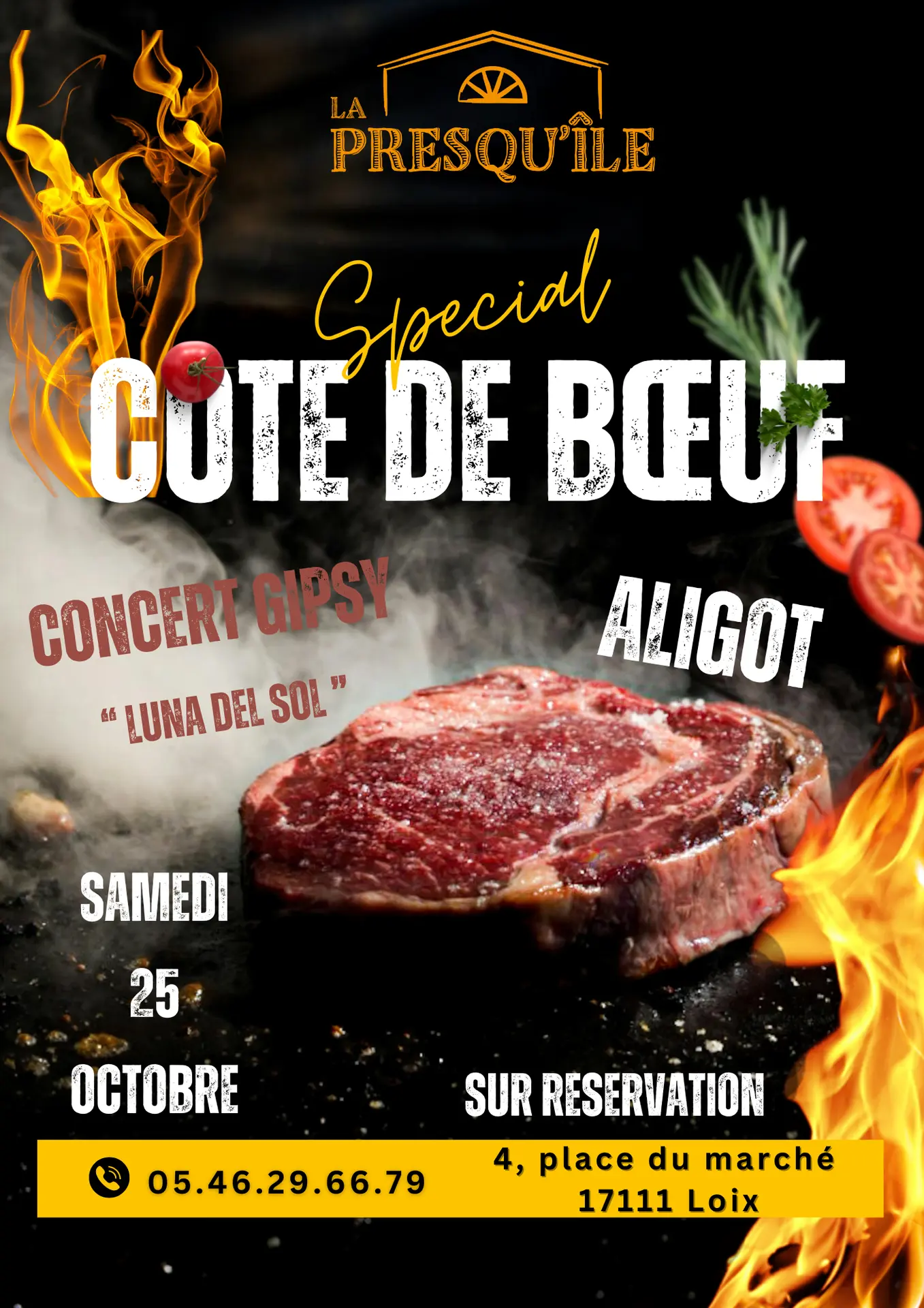Soirée dégustation côte de boeuf_Loix