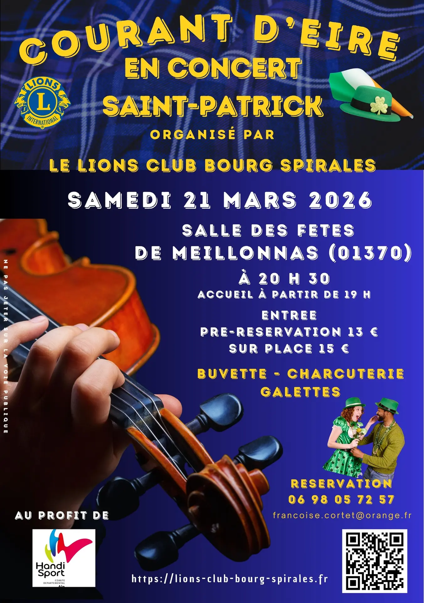 Affiche Concert avec Courant d'Eire