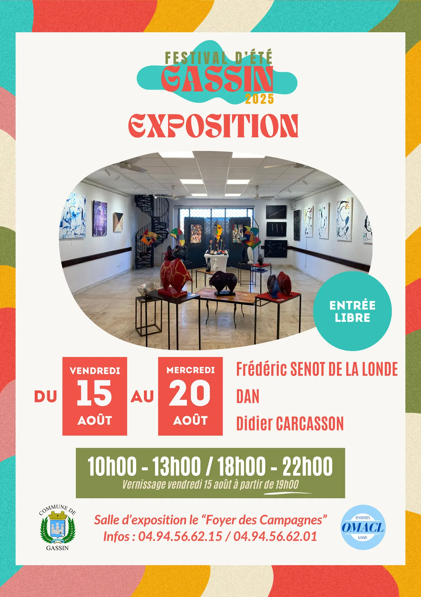 Exposition de Fréderic Senot de la Londe, Dan et Didier Carcasson