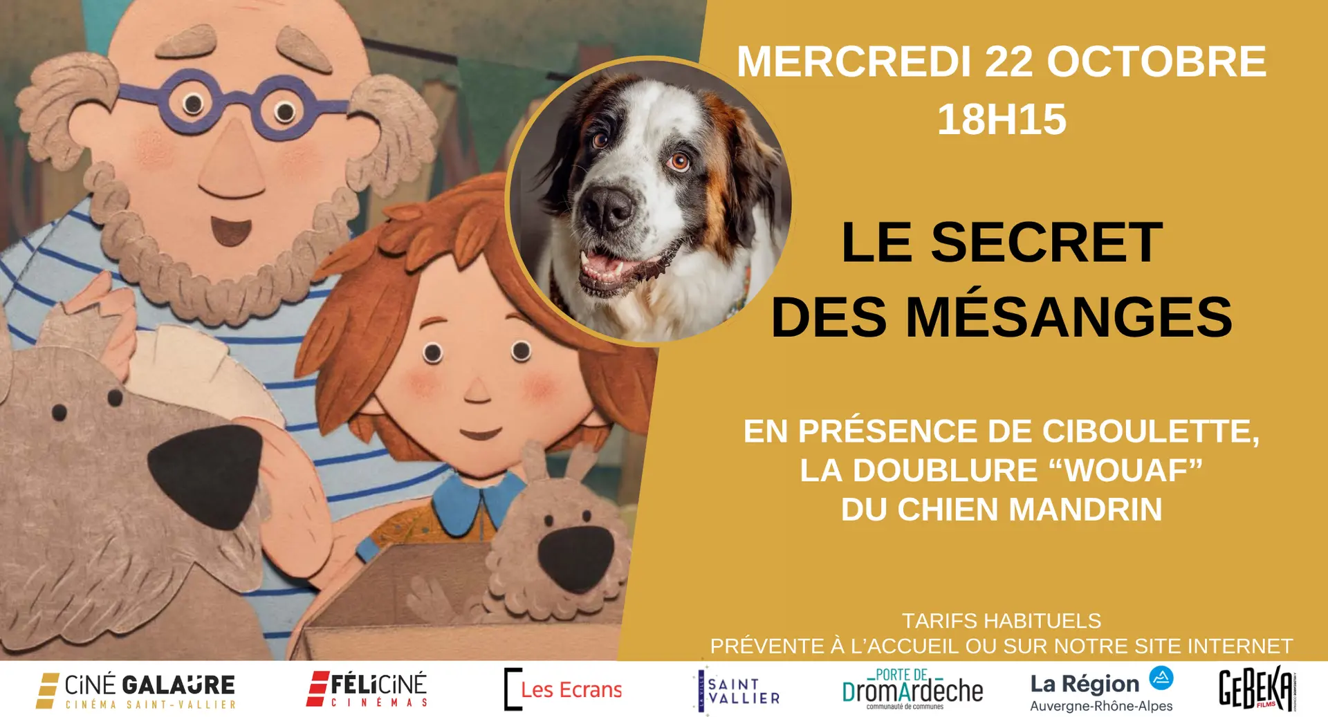 illustration du film d'animation : un adulte, un enfant et un chien.