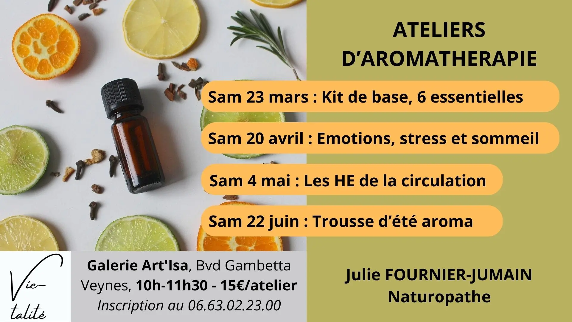 Ateliers aromathérapie