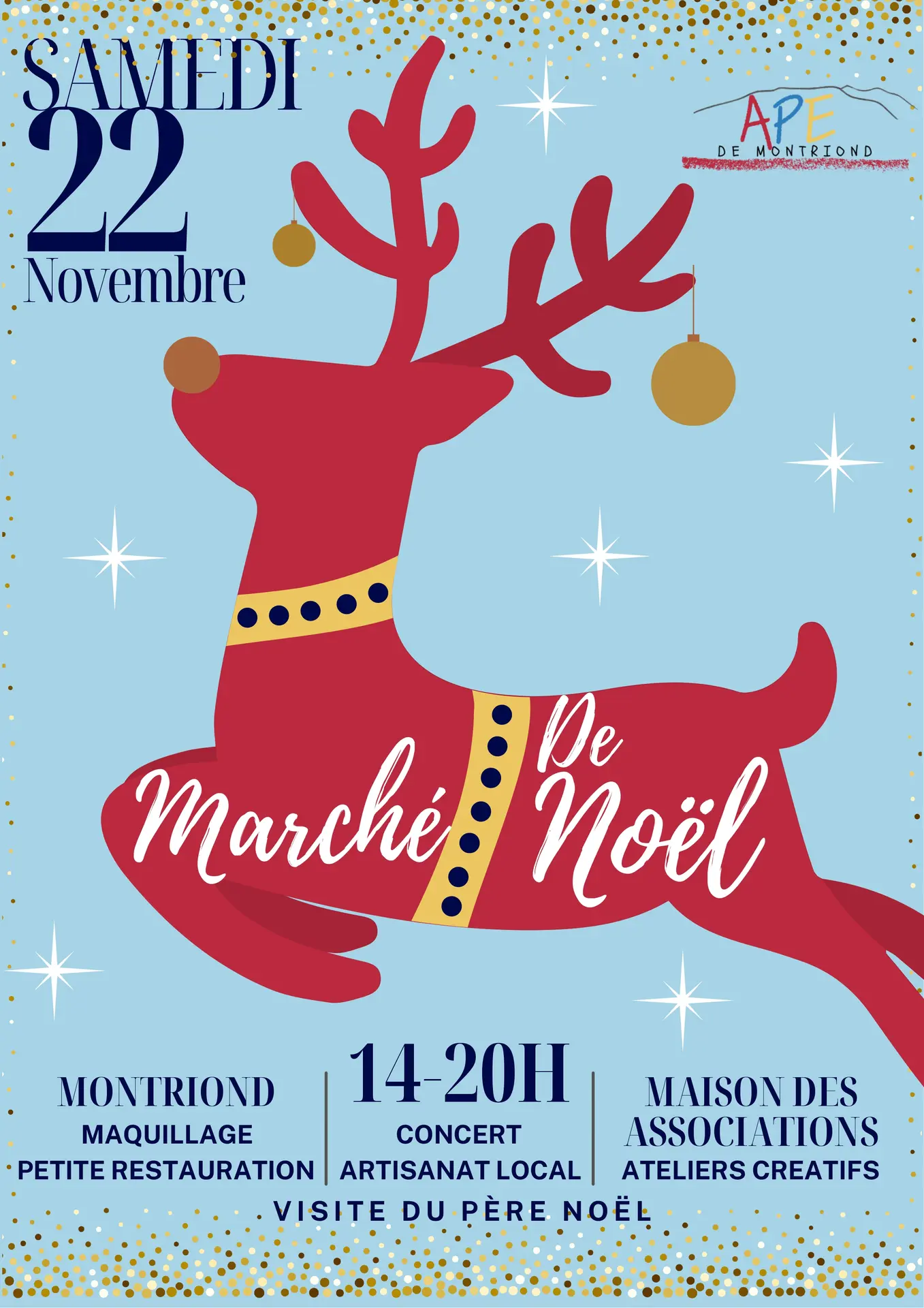 Don't miss the Montriond Christmas Market on Saturday 22 November from 2pm to 8pm!