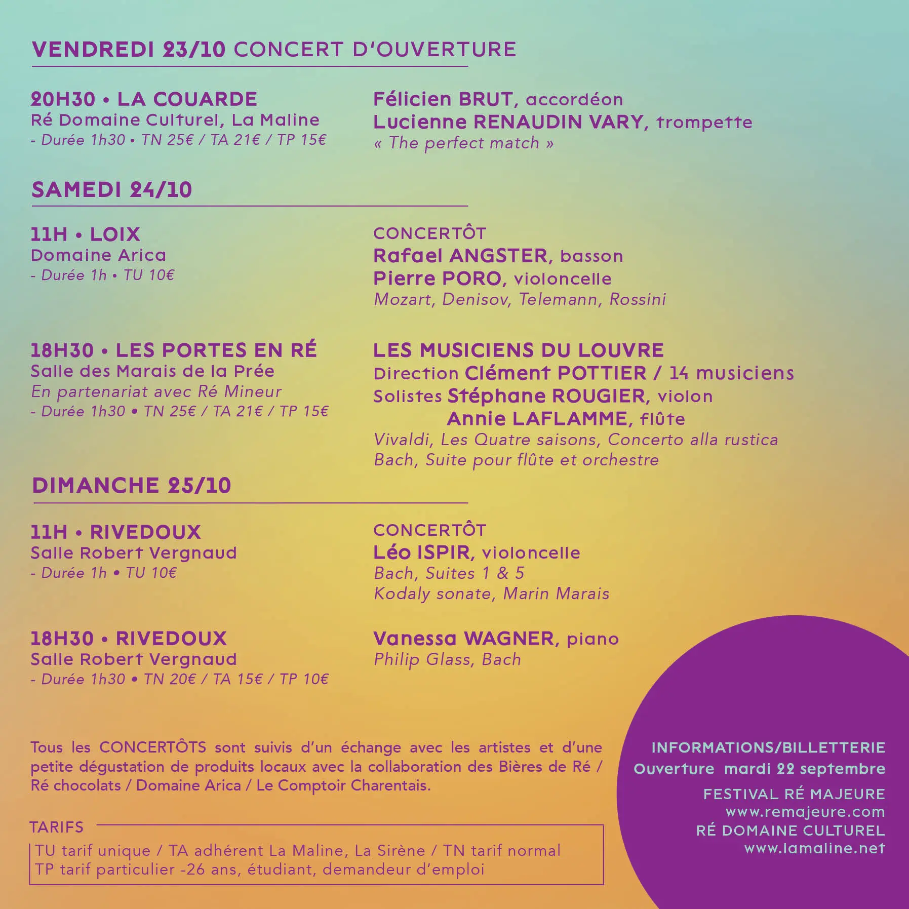 Musikfestival „Ré Majeure“ – Concertôt_Rivedoux-Plage
