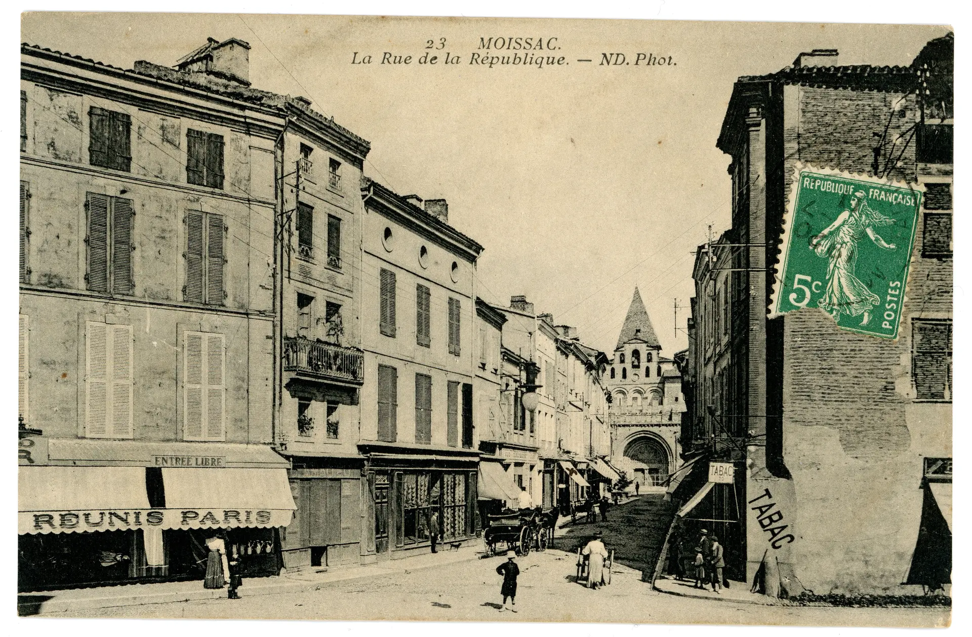 Rue de la République à Moissac