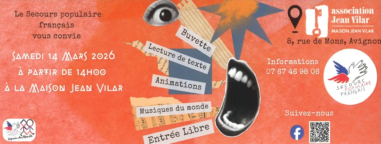 Le Secours populaire à la Maison Jean Vilar_Avignon