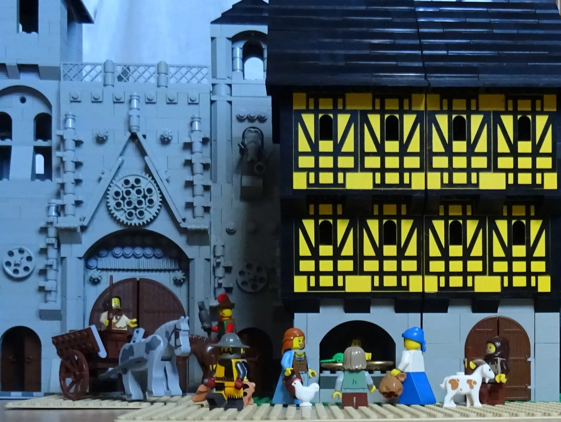 Reconstitution d'une ville médiévale en Lego au château des Allymes