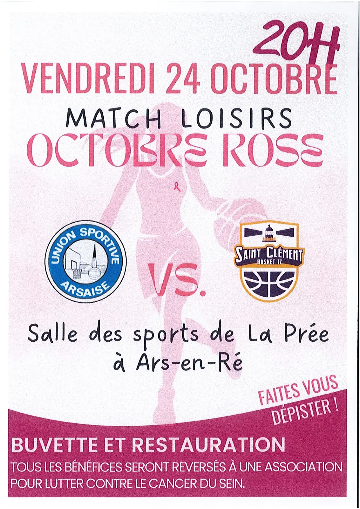 Match solidaire pour Octobre Rose_Ars-en-Ré
