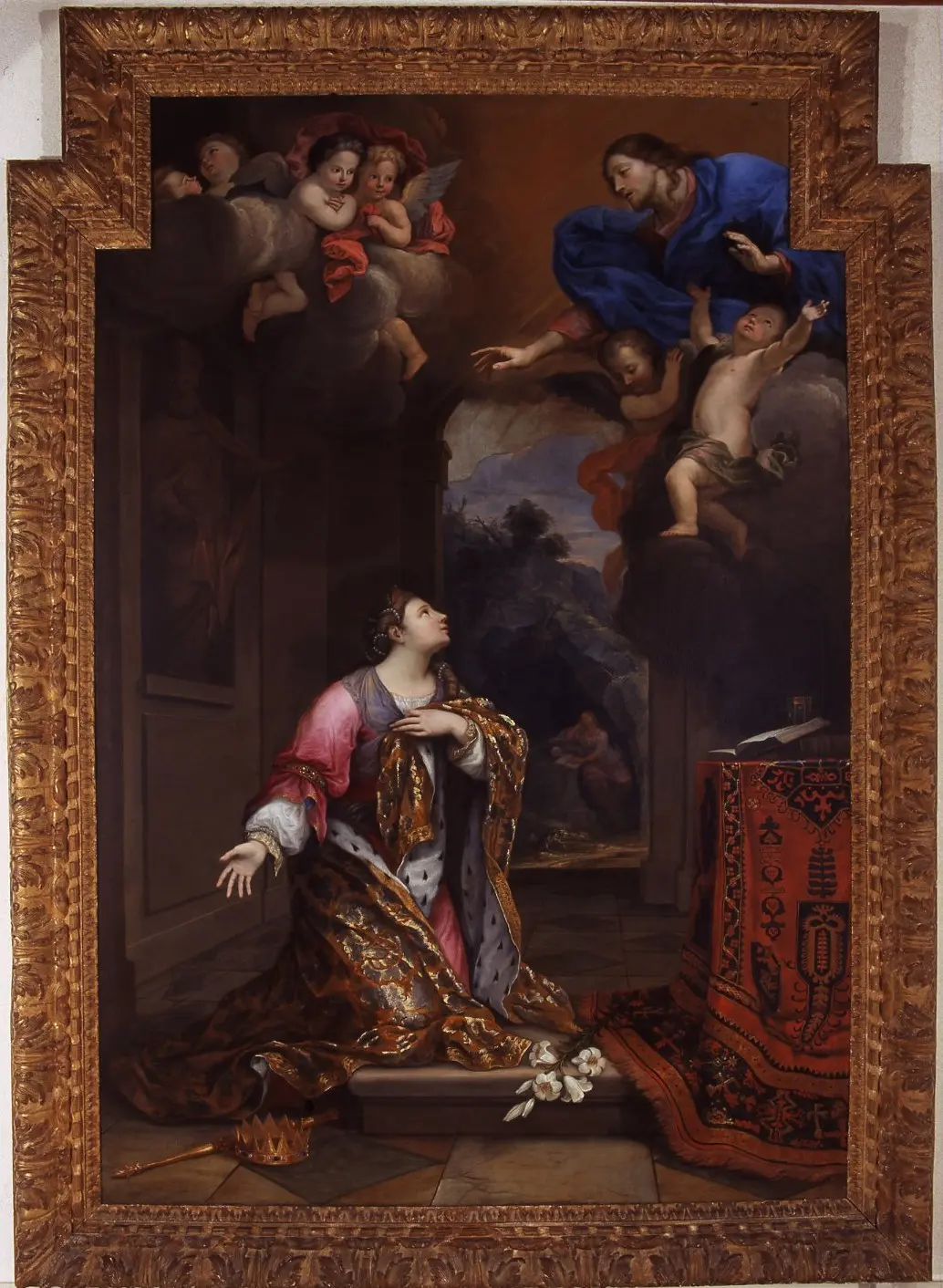 Pierre II Mignard, Sainte Casarie, fin du XVIIe siècle  Huile sur toile Musée Pierre-de-Luxembourg, Villeneuve lez Avignon