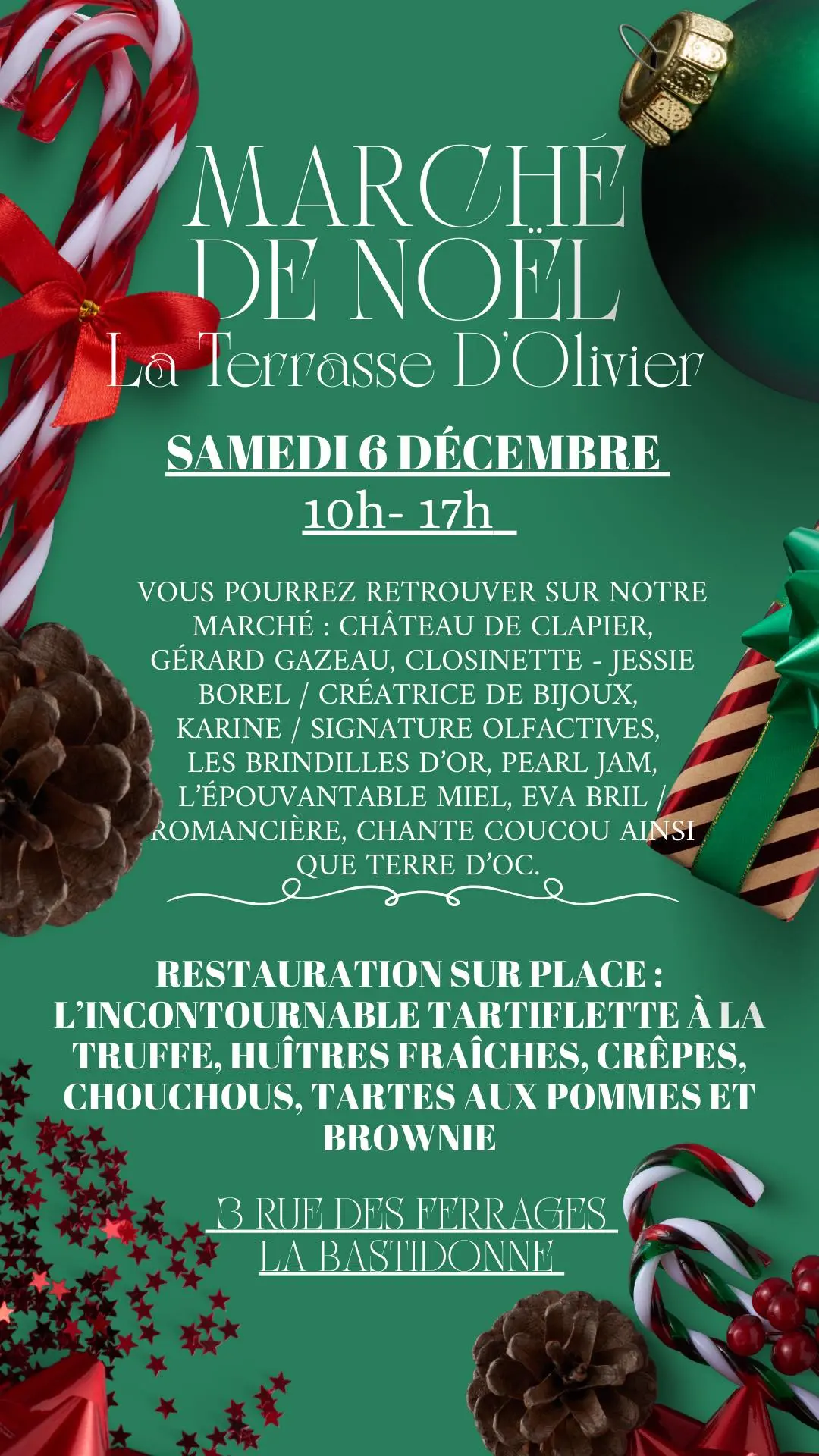 Marché de Noël de La Terrasse d'Olivier à La Bastidonne_La BastidonneMarché de Noël de La Terrasse d'Olivier à La Bastidonne_La Bastidonne