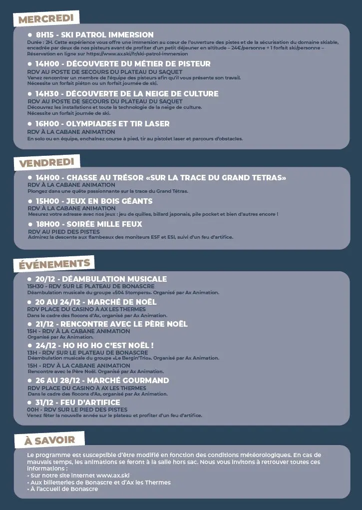 Du 20.12 au 04.01.2026