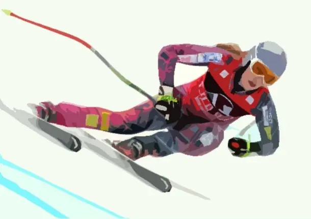 coureur dans slalom