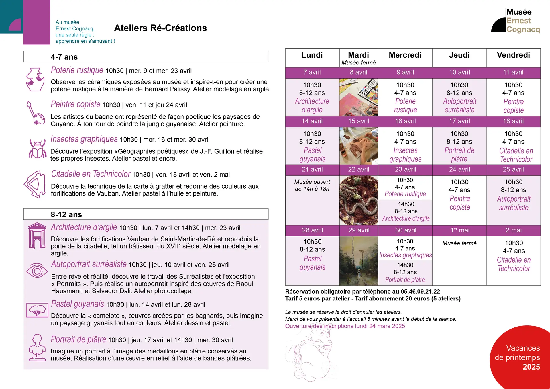 Atelier Ré-Créations : Programme