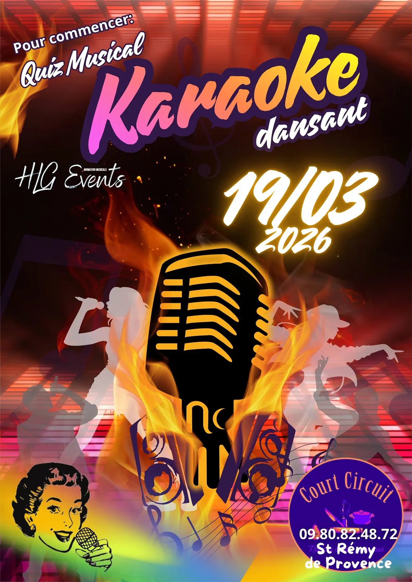 Affiche Karaoké dansant