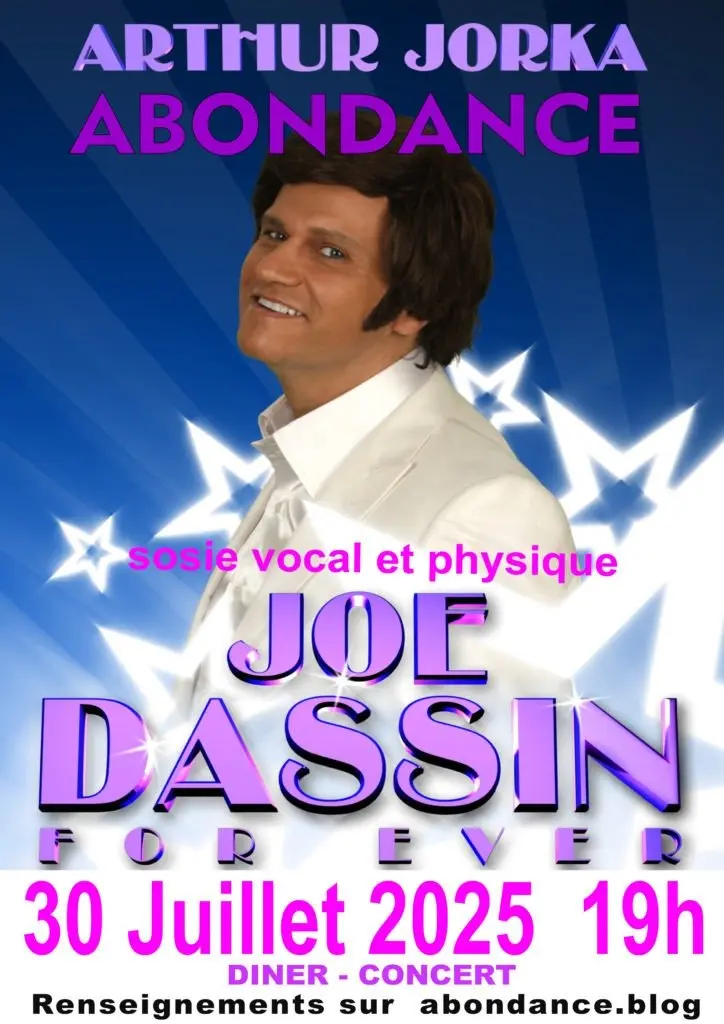 Affiche Joe Dassin Abondance