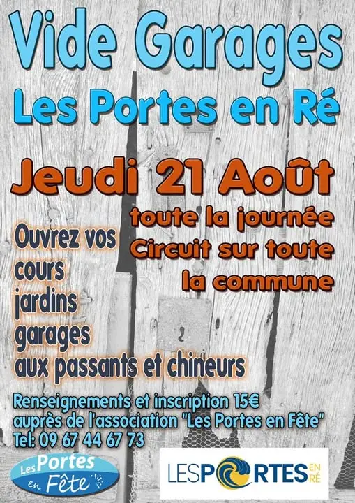 Vide-garages par les Portes en Fête_Les Portes-en-Ré